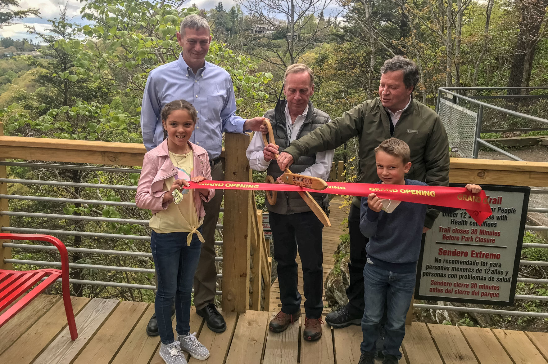 The Robbins Trail ribbon cutting